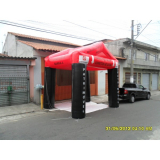tenda inflável personalizada preço Jardim Mirim