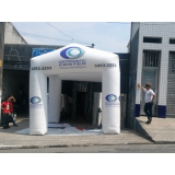 tenda inflavel promocional para evento Vila Deodoro