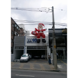 boneco papai noel inflável Recanto Quarto Centenário